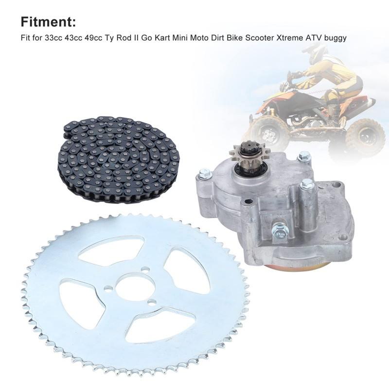 Gear Box T8F Chain Sprocket Kit Box Sprocket Chain Set For 4c 49Cc Kart Mini Moto Dirt Bike