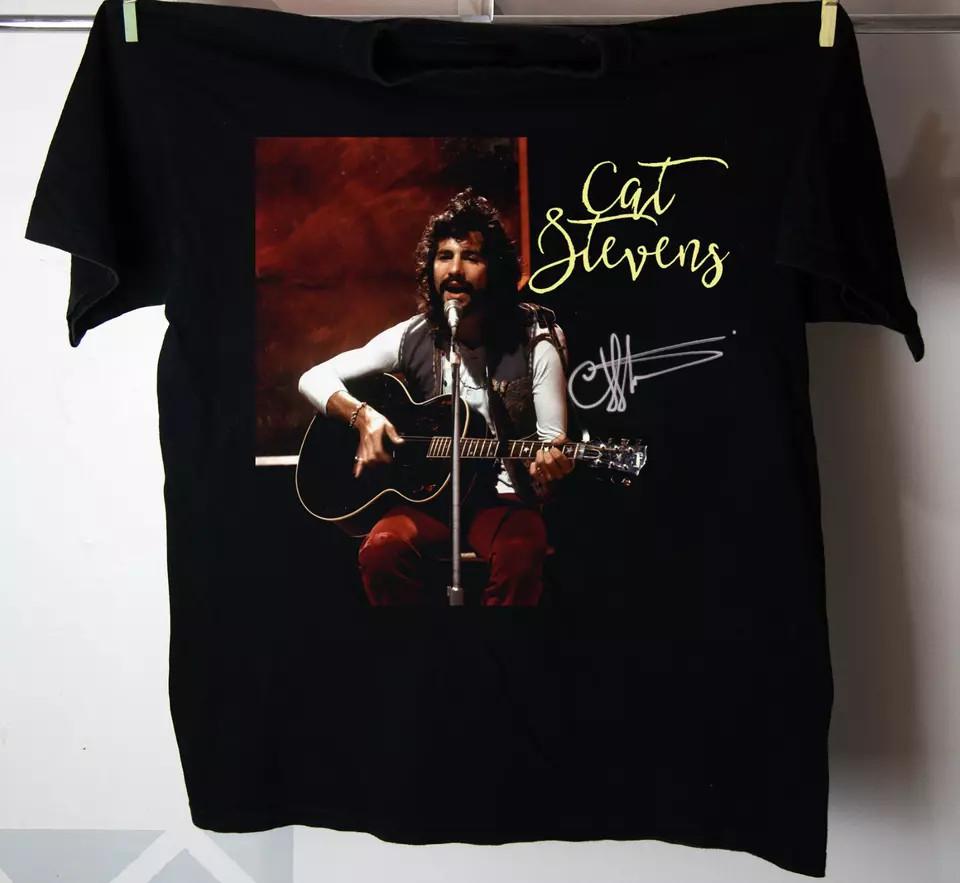 Cat Stevens Live Signature Cotton T Shirt Size S-5XL Unisex T-Shirt XXXL