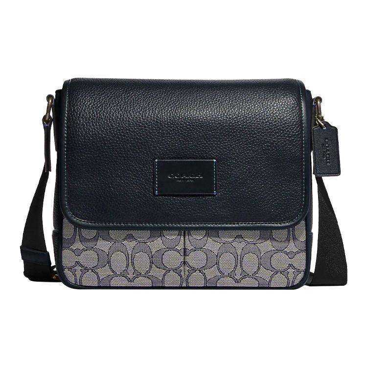 

Coach Map 25 Classic Monogram Print Color Block Magnetic Flap Closure Leather And Fabric Medium Shoulder Crossbody Bag Men bags CE534-QBV41 Gift Box Set (Basic Set+Yellow Box)