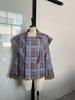 2025 Herbst/Winter Damen Vielseitiger Wendbarer Karierter Knopf-Windbreaker-Mantel