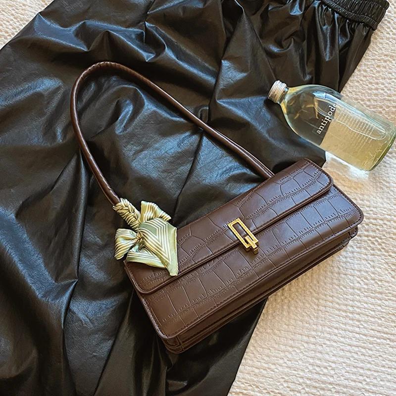 Fashion Single Shoulder Underarm Bags For Women Luxury Brand Handbag High Quality Pu Leather Lady Bag Premium Durable