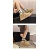  Women's Chunky Sole Forrest Gump Shoes Platform Casual Lace Up Sneakers