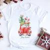 Women Tshirts Merry Christmas Tree Print Red Top Femal New Clothing Short Sleeve Fashion Harajuku Kawaii T-shirt Y2K Clothing