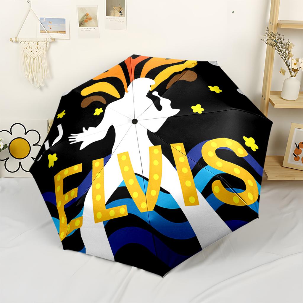 Elegant Elvis Performance Outdoor Automatic Umbrella Retractable Design with 8-Rib Durability Durable All-Season Wedding Party Gift