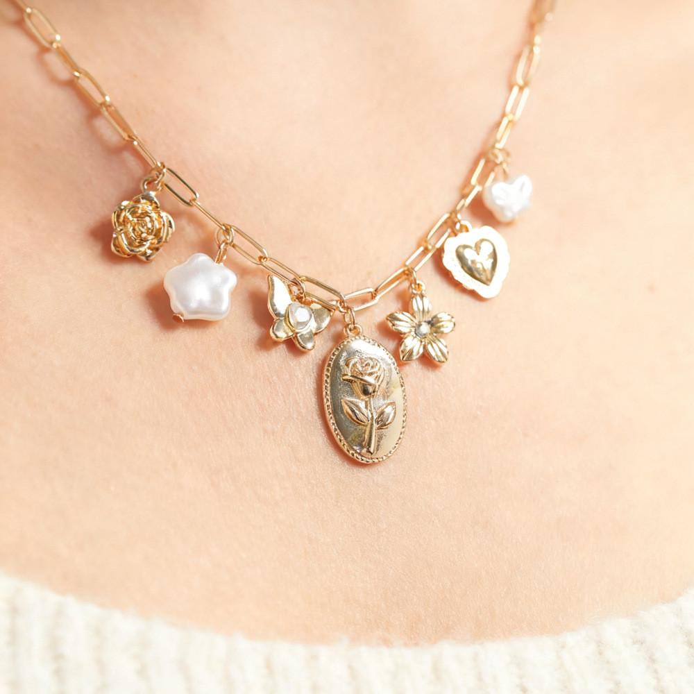 Heart Shaped Pendant Necklace With Gold Plating For Casual Wear And Fashion Enthusiasts