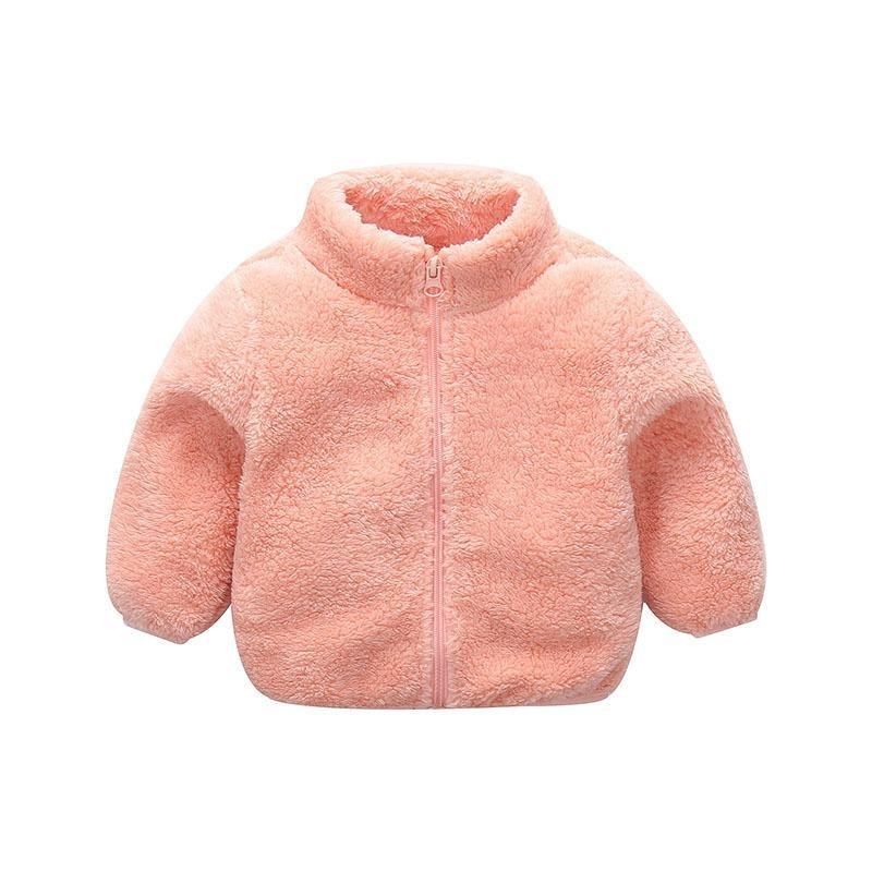 Children's Lamb Fleece Jacket Autumn/Winter Warm Jacket for Boys and Girls