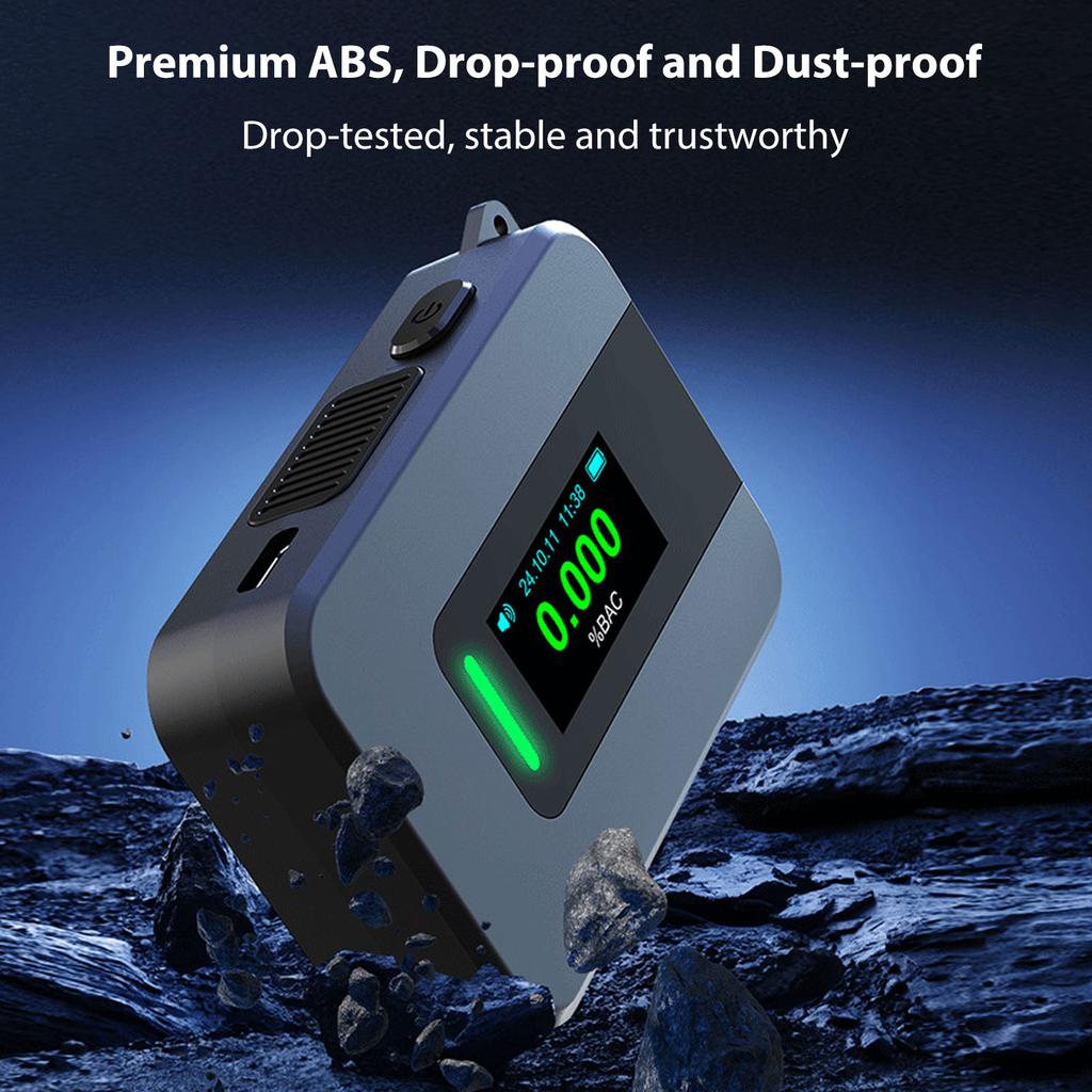 Professional Portable Alcohol Tester High Accuracy Sensor Voice Prompt for Driving Safety