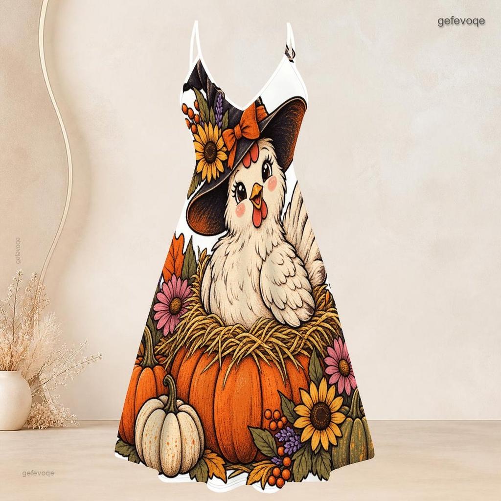 Women Plus Size Two Piece Set White Halloween Ghost Printed Short Sleeve Cardigan V Neck Strappy Flared Dress