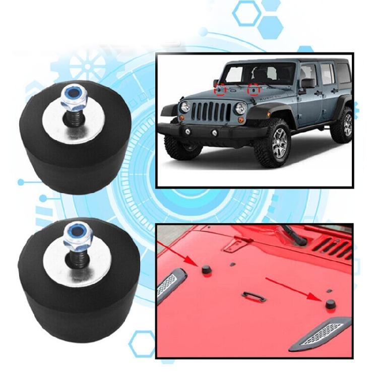 Auto Accessories Rubber Bumper Cushion Hood Bump Stop Bumpstop Hood for YJ JK