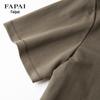 FAPAI Men's Summer Linen Blend Stand Collar Shirt