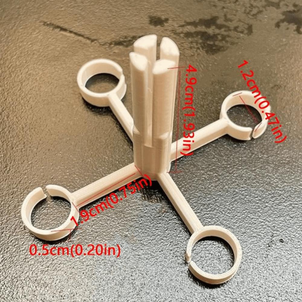 4-Hole Hydroponic Tulip Anti-Tip Stand Stabilize Keep Upright Tulip Bulb Support Holder Plastic Anti-Fall Plant Fixer Bracket