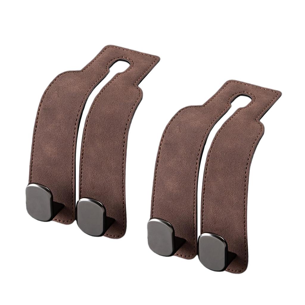 Headrest Hook, Car Hook, Luggage Hang, Car Seat Double Hook, Carefully Selected Leather Metal,