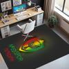 Amed SK Pattern Rug, Indoor/Outdoor Mat, for Picnic, Gameroom, Bedroom, Office, Living Room, Home Decor Carpet, Birthday Gift