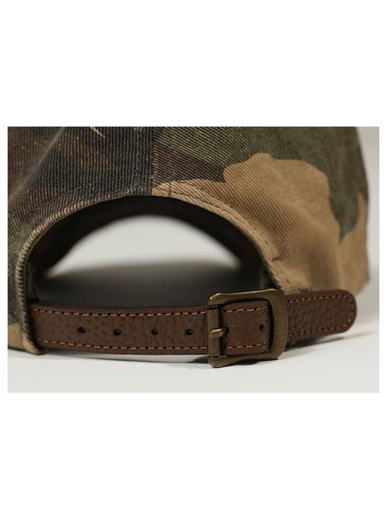 GUBIN Lettering Layered Camo Ball Cap