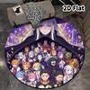 Re Zero Round Area Rug Carpet Rug For Living Room Bedroom Sofa Playroom Decor Nonslip Floor Mat
