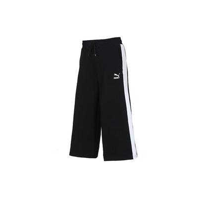 Oddychające Luźne Szerokie Krótkie Spodnie Retro Sportowe Długie Spodnie Damskie Czarne 579210-01