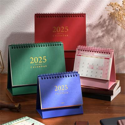 Referenční 16měsíční kancelářský kalendář na rok 2025 od 09/2024 do 12/2025 Plánovač stálého stolního kalendáře pro Office School