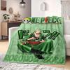 Roronoa Zoro Print Blanket Warm Comfortable Flannel Blanket Suitable for Bedrooms,Sofas, Beds,Chairs,Travel -QIAO121