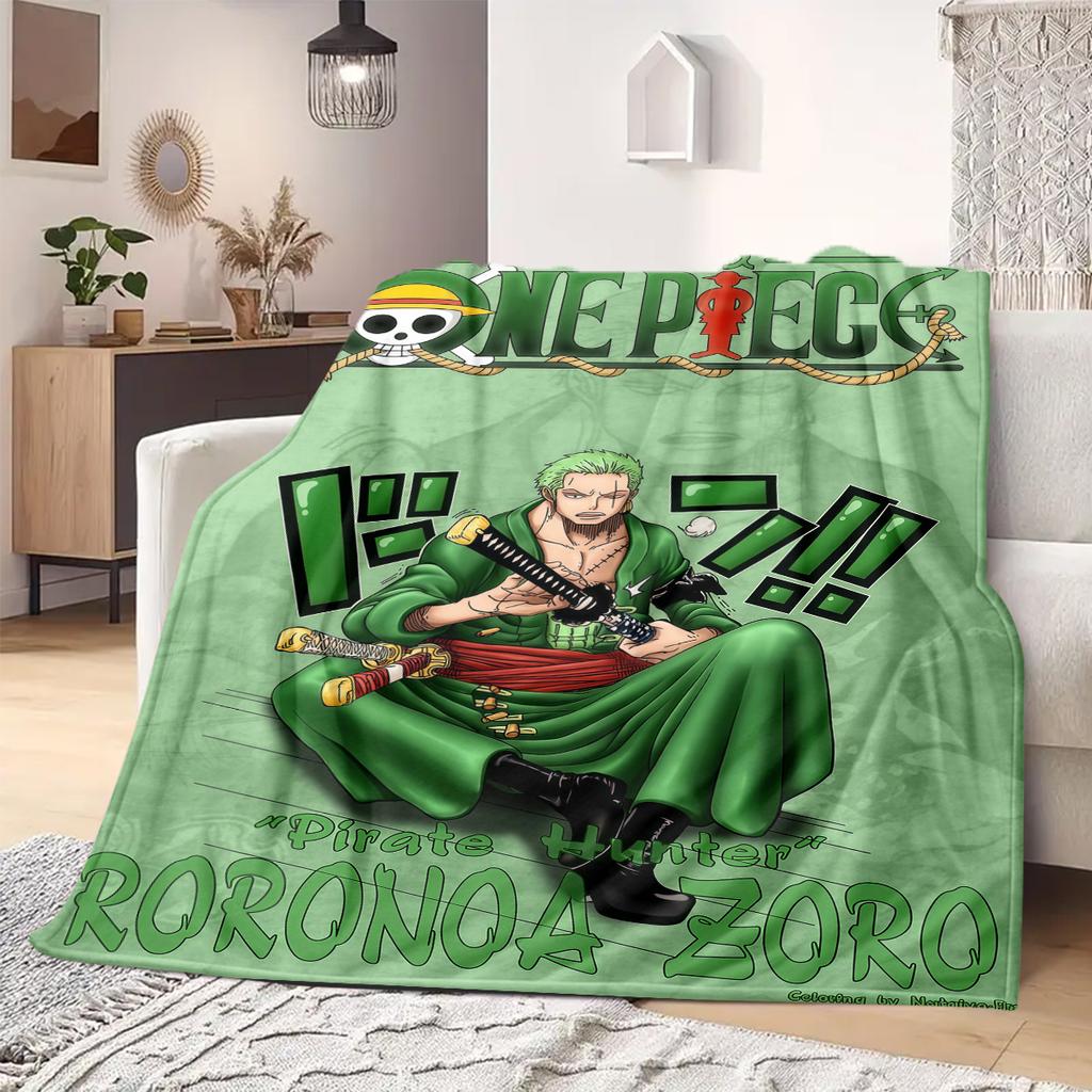 Roronoa Zoro Print Blanket Warm Comfortable Flannel Blanket Suitable for Bedrooms,Sofas, Beds,Chairs,Travel -QIAO121