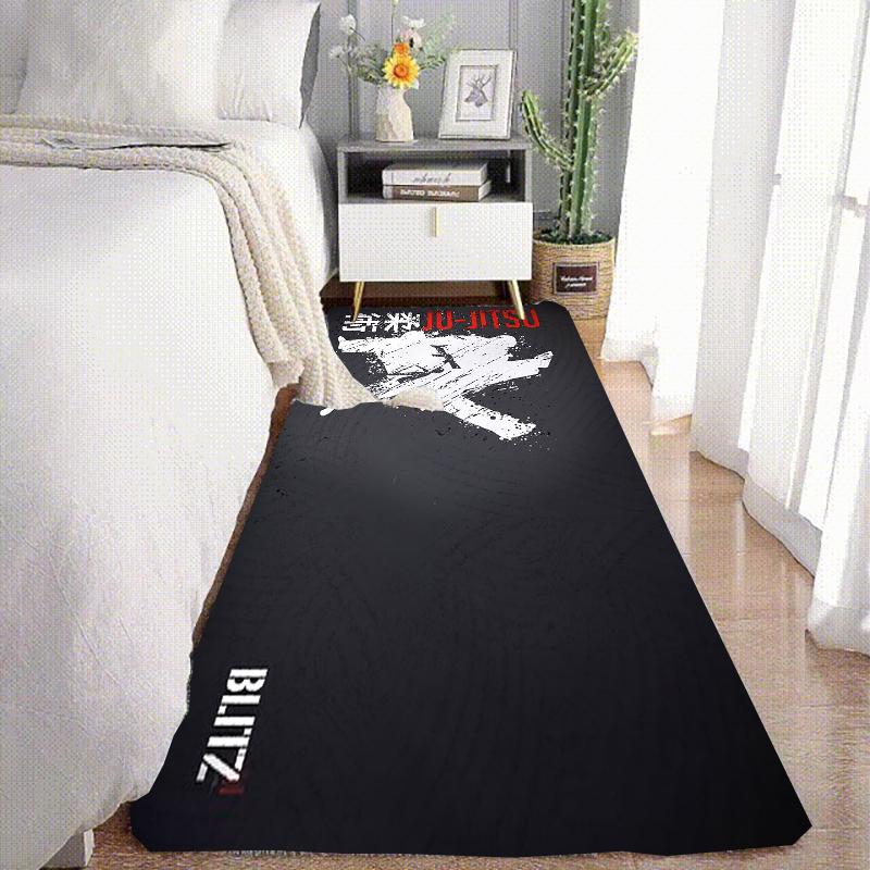 J1u-J1tsu Warrior Japanese B-Bjj Mma Area Rug,Carpet for Living Room Bedroom Sofa Doormat Decor,Kids Non-slip Floor Mat Alfombra