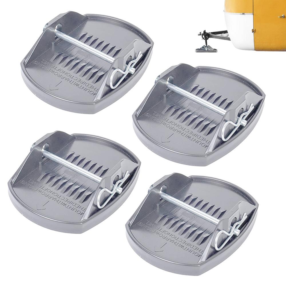 

Стабилизаторы домкрата для автофургона, 4 шт., гибкие подкладки для выравнивания прицепа с постоянным креплением, стабилизаторы домкрата оранжевый