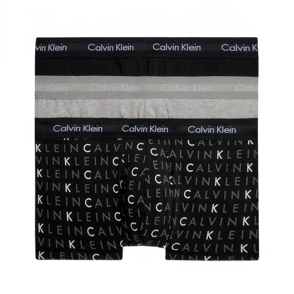 Calvin Klein Soft Minimalist Letter Blend Low Rise Boxer Briefs 3 Pack Men Underwear 0000U2664G-YKS