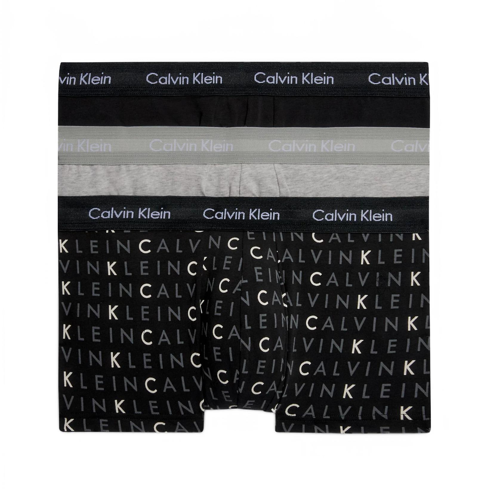 

Calvin Klein Soft Minimalist Letter Blend Low Rise Boxer Briefs 3 Pack Men Underwear 0000U2664G-YKS S