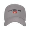 Switzerland Flag Of Switzerland  Sun Baseball Cap Spring Couple Women  Print Hip Hop Hat Adjustable Casual Running Baseball Cap