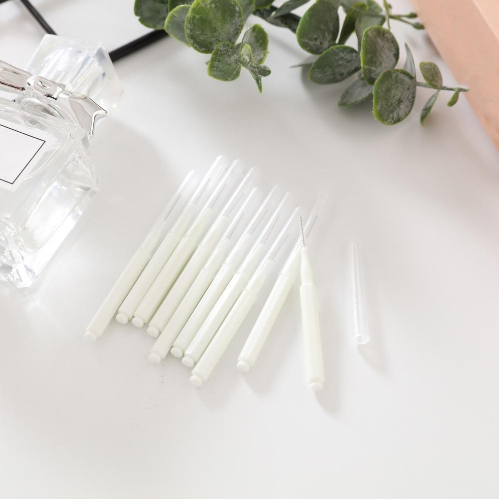 30Pcs Soft Micro Braces Brush Bendable Teeth Cleaning Tools Orthodontic Braces Cleaner Brush  Travel