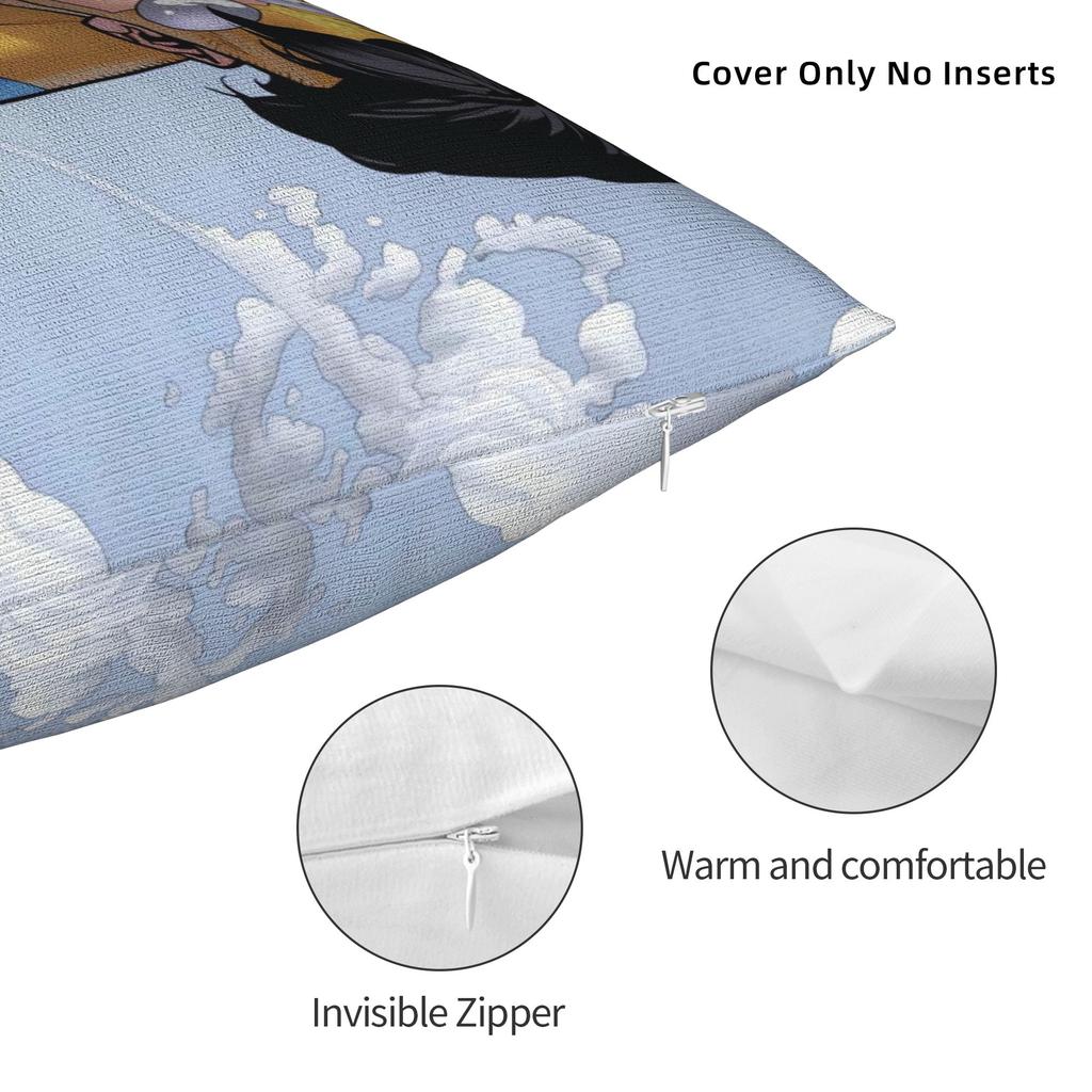 Pillow Case Anime Invincibles Print Pillow Cover For Living Room Bed Chair Cute Funny Pillowcases