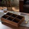 Bamboo Snack Tray With Divided Compartments Modern Chinese Style Serving Dish Nuts Candies Fruit Dessert