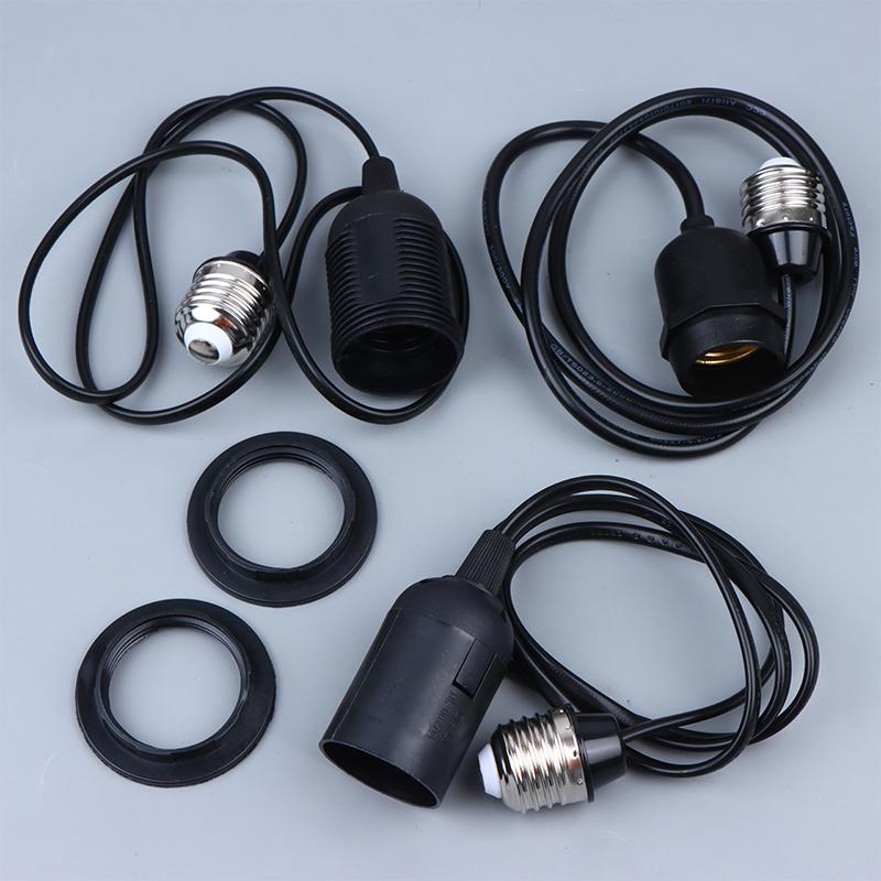 E27 Lamp Holder with 110-240V Extension Cord Waterproof Base for Exterior Courtyard Holiday Setup 1M