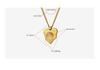 Hong Kong-Style Elegant Heart-Shaped Cat's Eye Stone Pendant Necklace On Gold-Plated Clavicle Chain.