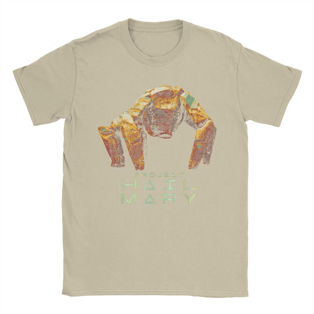 Project Hail Mary Rockys The Alien TShirts for Unisex Vintage Pure Cotton Tees Round Neck Short Sleeve T Shirts Summer Clothes