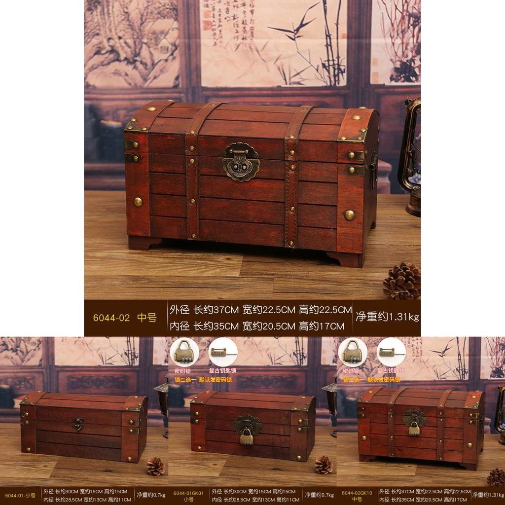 Vintage Wooden Storage Box With Lid For Home Organization And Decoration