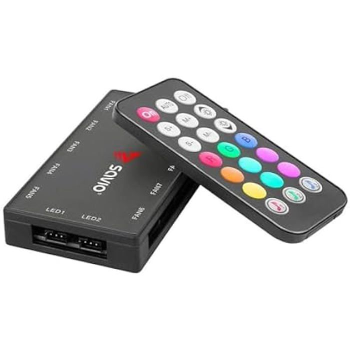 Ventilateur de boîte Savio FAN-01 ARGB Ø 12 cm