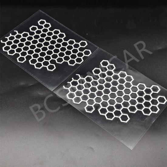 2P Honeycomb Style Car Stickers Oil Tank Body Decor Headlight Tint Film Decal