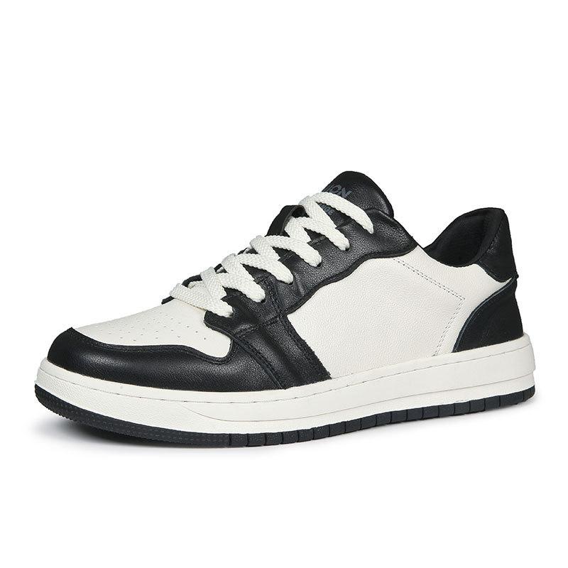 Board shoes men's leather trend sports board shoes low cut breathable casual shoes men's trend