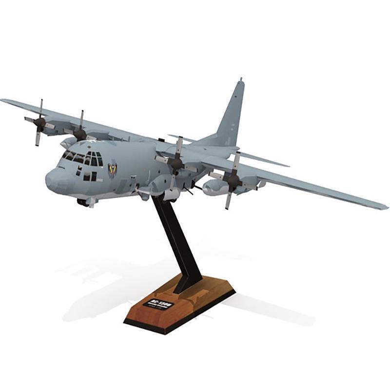 Ac130 Ghost Aerial Gunship Aircraft Paper Model Military Fighter Paper Model For Kids Children Adults