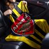 Arsenal F.C Theme Printed Blanket - Perfect for Couch, Bed, Travel & Outdoor Use | Machine Washable, Cozy & Durable.