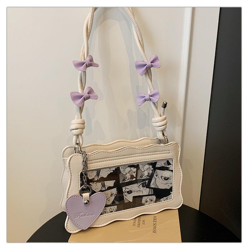 New Small Crossbody Shoulder Bag Transparent Two-dimensional Small Food Allowance Daily Commute Bar Leisure Backpack