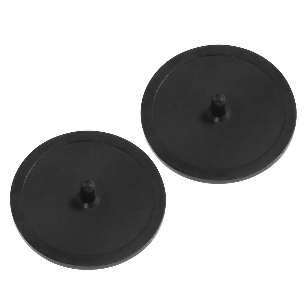 2pcs Coffee Machine Rubber Backflush Disk 50mm Backflush Disc Cleaning Blind Plate Black