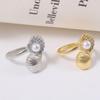 Deep Sea Romance: French Shell Pearl Adjustable Ring