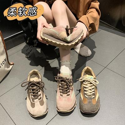 Pretty Concubine Fei~ Casual Forrest Gump Shoes for Women's 2024 New Versatile Fashion Maillard Style Sports Moral Training Women's Tide