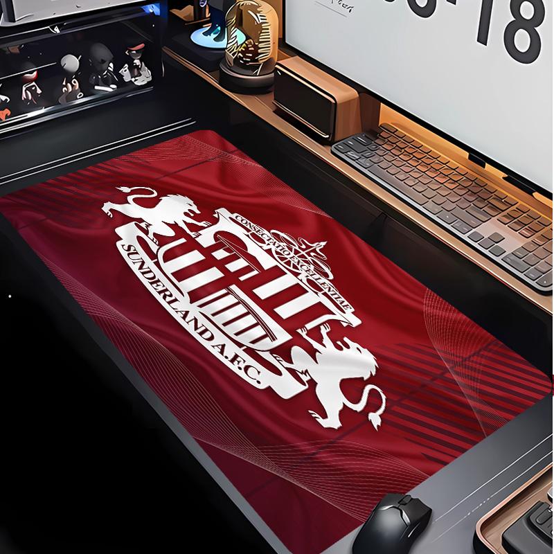 Sunderland Football Pattern Mouse Pad Non?Slip Rubber Base Gaming Mousepad For Desk Office Home