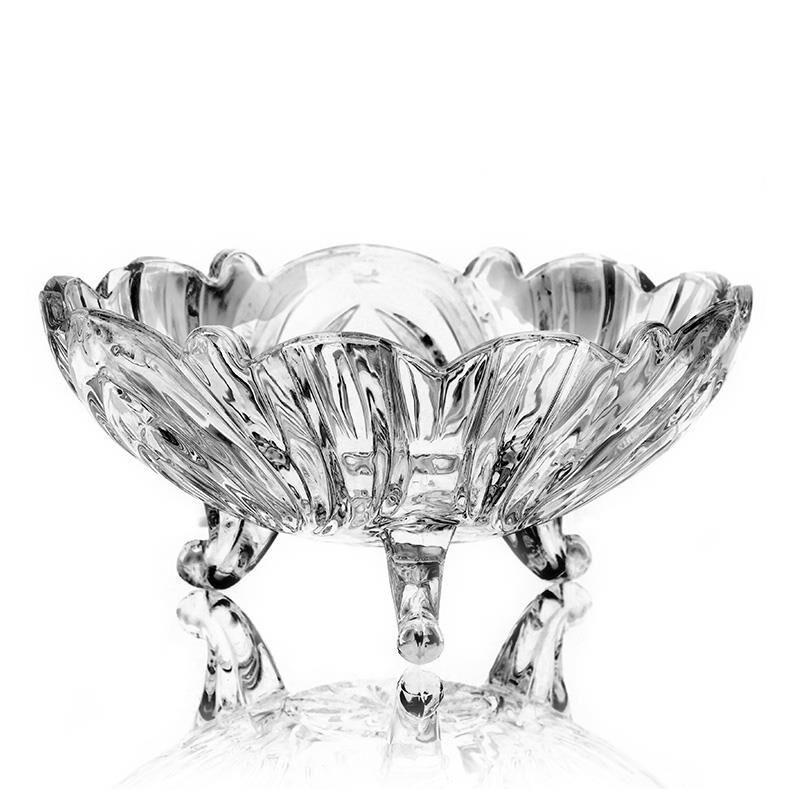 Obstteller aus Glas im europäischen Stil, Salatschüssel, Süßigkeiten, Trockenobstteller, Haushalts-Couchtisch, Wohnzimmer, Snackbehälter