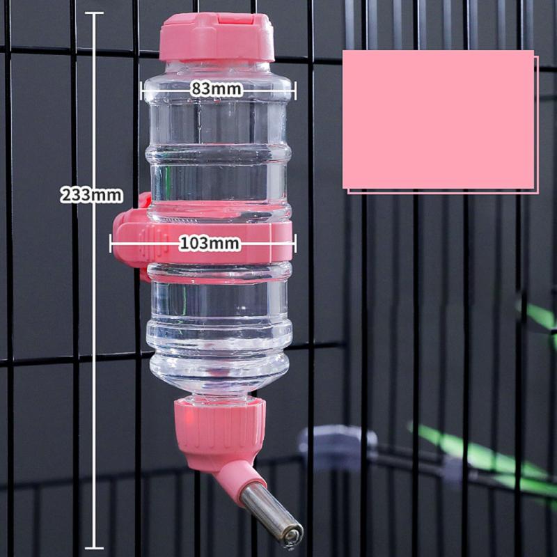 Fântână de băut pentru câini Tip suspendat Sticla de apă pentru animale de companie Bilă de rulare Apa de hrănire automată pentru mici