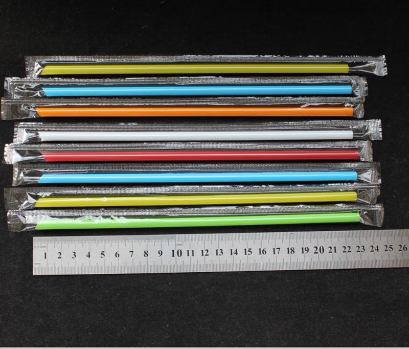 Shixun Colorful Disposable Thin Plastic Straws