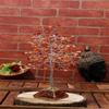 Base Piramidale Orgonica Albero della Vita Chakra Corniola, Albero di Cristallo per Energia Positiva, Decorazione Feng Shui, Cristalli Curativi Portafortuna, Regalo Spirituale