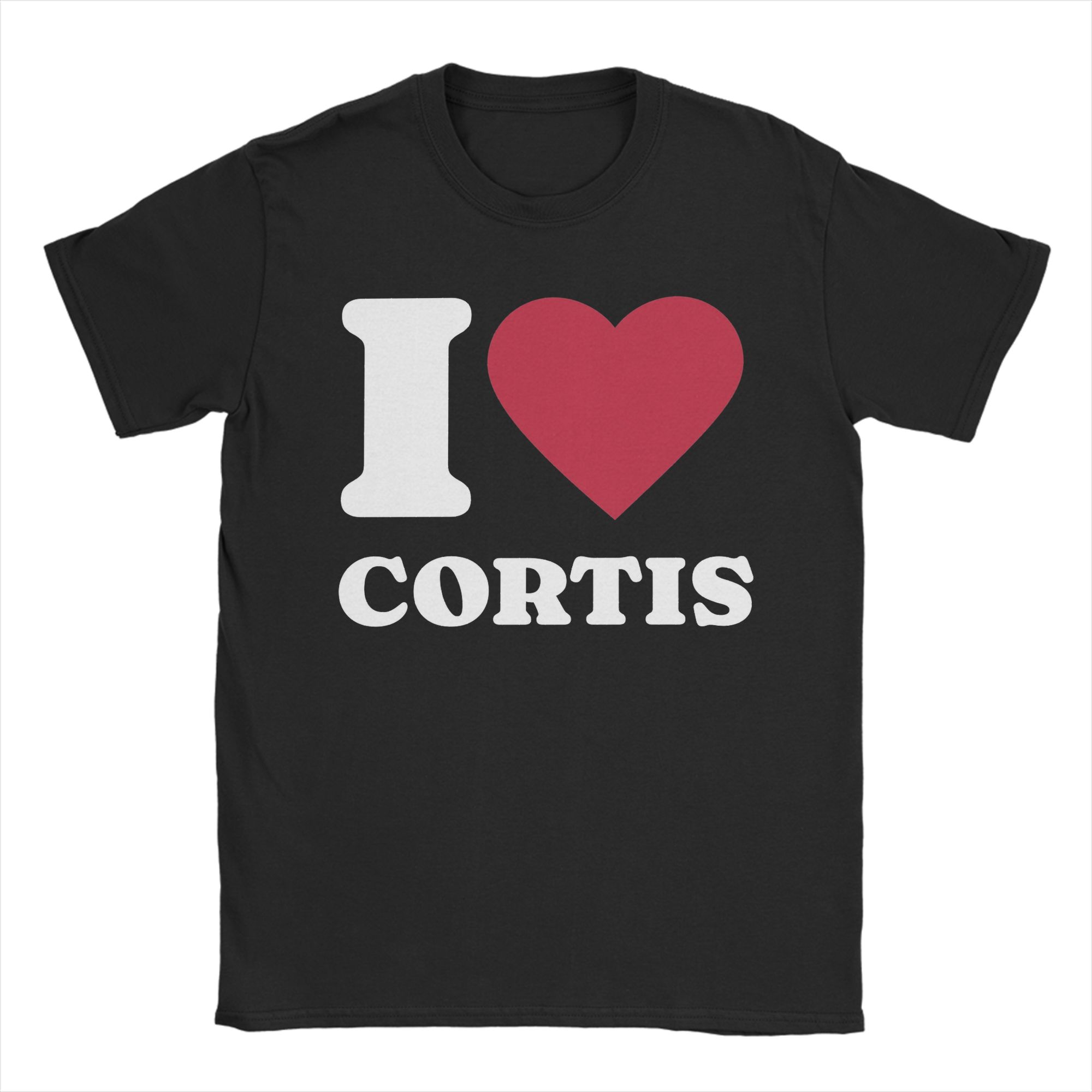 

I love CORTIS T-Shirt Men Cool Pure Cotton Tee Shirt Crew Neck Short Sleeve T Shirts Plus Size Clothes M